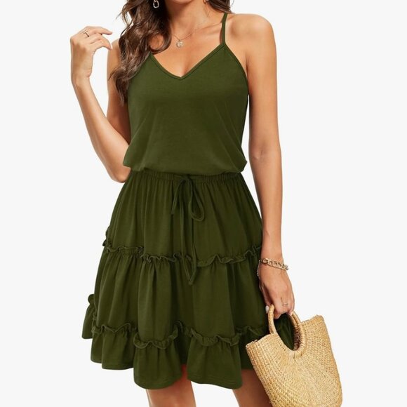 Boho Chic Spaghetti Strap Mini Dress - Perfect for Beach Vacations!